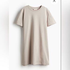 H&M Tan Short Sleeve Shirt Dress - XS
